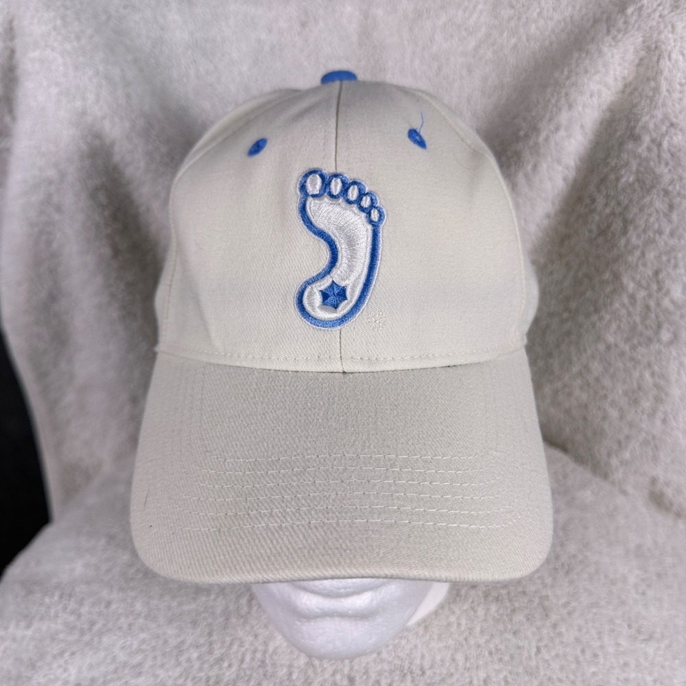 UNC‎ Tar Heels Top of the World One-Fit Hat Cream Blue Foot Logo Mens One Size
